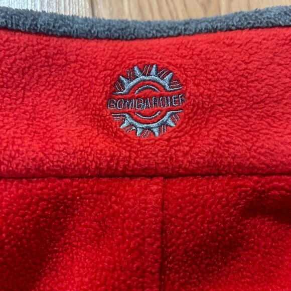 VTG Ski Doo Team Fleece Pullover Men's Small Red 1/4 Zip Snow Warm Comfort - Picture 6 of 6